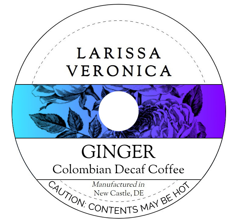 Ginger Colombian Decaf Coffee <BR>(Single Serve K-Cup Pods)