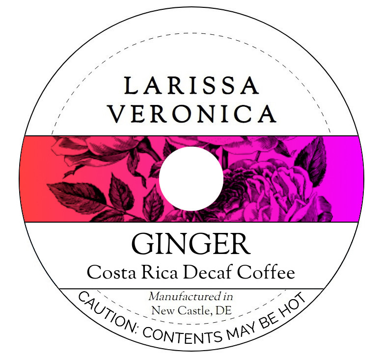 Ginger Costa Rica Decaf Coffee <BR>(Single Serve K-Cup Pods)