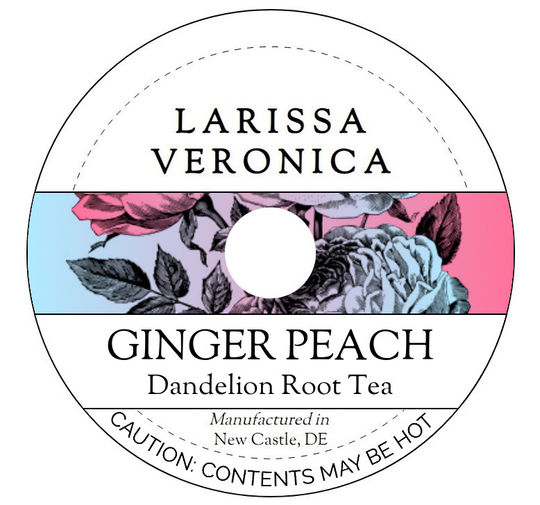 Ginger Peach Dandelion Root Tea <BR>(Single Serve K-Cup Pods)