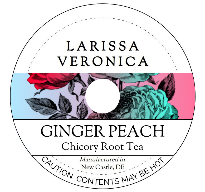 Ginger Peach Chicory Root Tea <BR>(Single Serve K-Cup Pods)