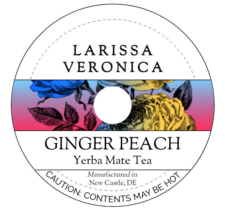 Ginger Peach Yerba Mate Tea <BR>(Single Serve K-Cup Pods)
