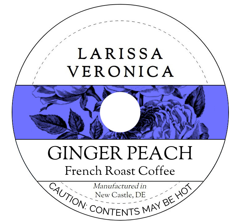 Ginger Peach French Roast Coffee <BR>(Single Serve K-Cup Pods)