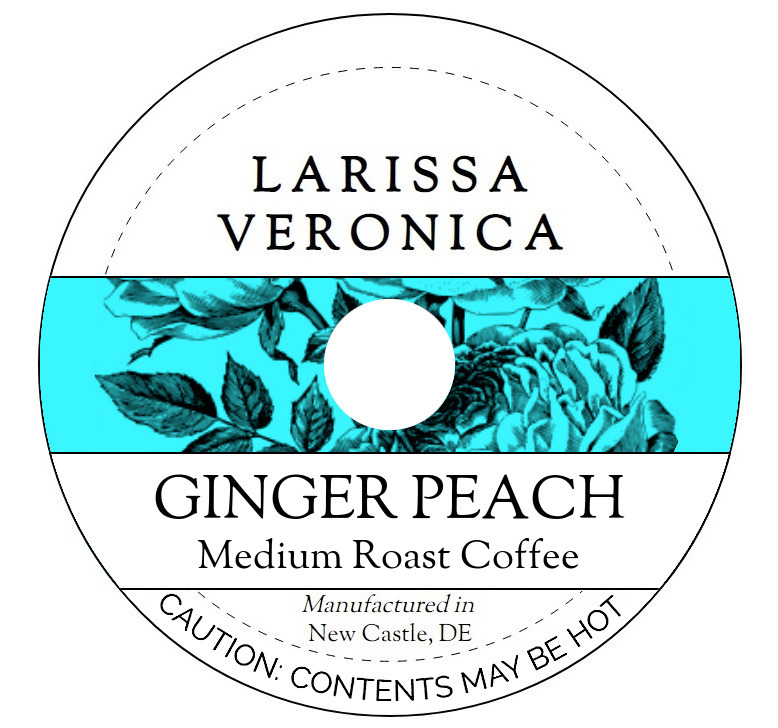 Ginger Peach Medium Roast Coffee <BR>(Single Serve K-Cup Pods)