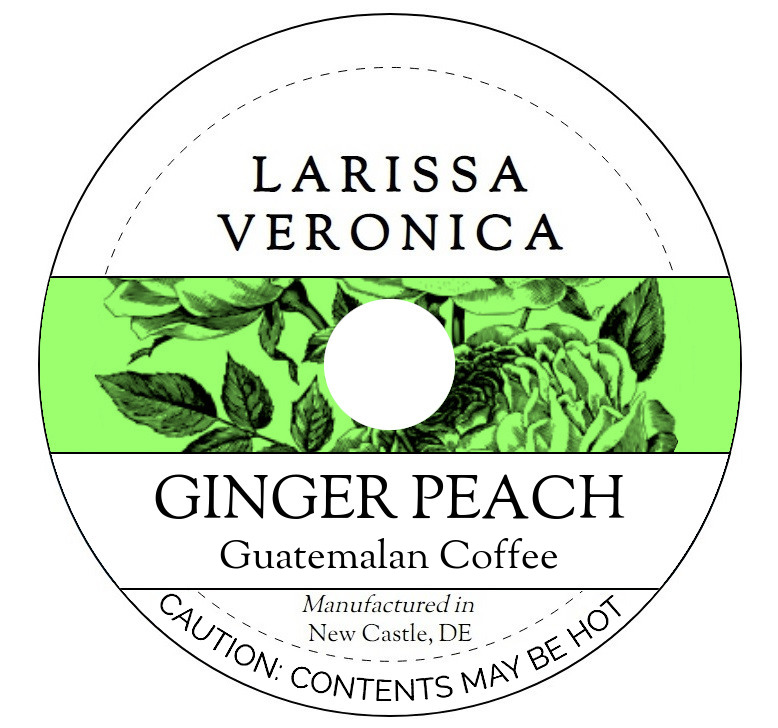 Ginger Peach Guatemalan Coffee <BR>(Single Serve K-Cup Pods)