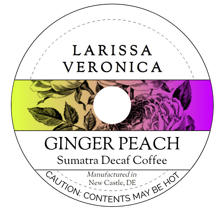 Ginger Peach Sumatra Decaf Coffee <BR>(Single Serve K-Cup Pods)