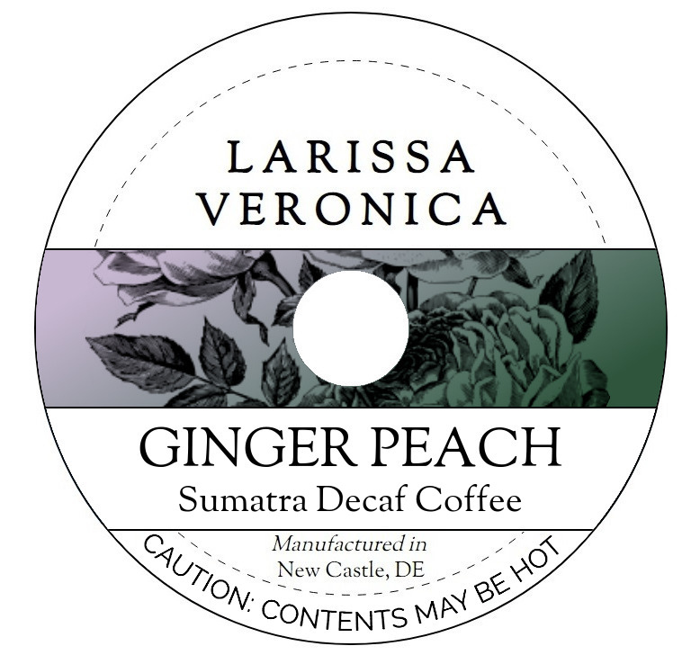 Ginger Peach Sumatra Decaf Coffee <BR>(Single Serve K-Cup Pods)