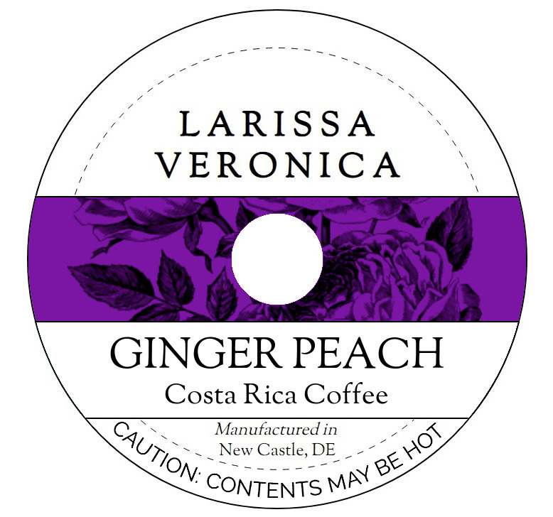 Ginger Peach Costa Rica Coffee <BR>(Single Serve K-Cup Pods)
