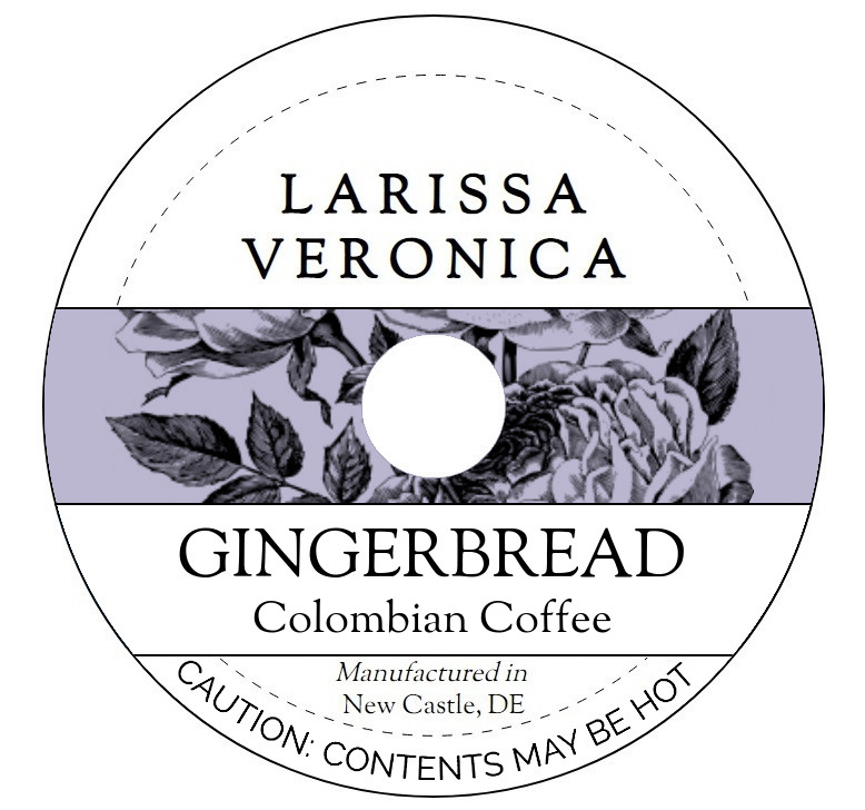 Gingerbread Colombian Coffee <BR>(Single Serve K-Cup Pods)