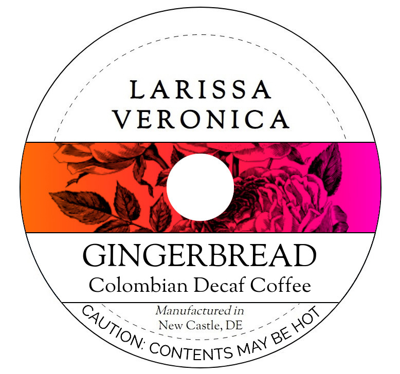 Gingerbread Colombian Decaf Coffee <BR>(Single Serve K-Cup Pods)