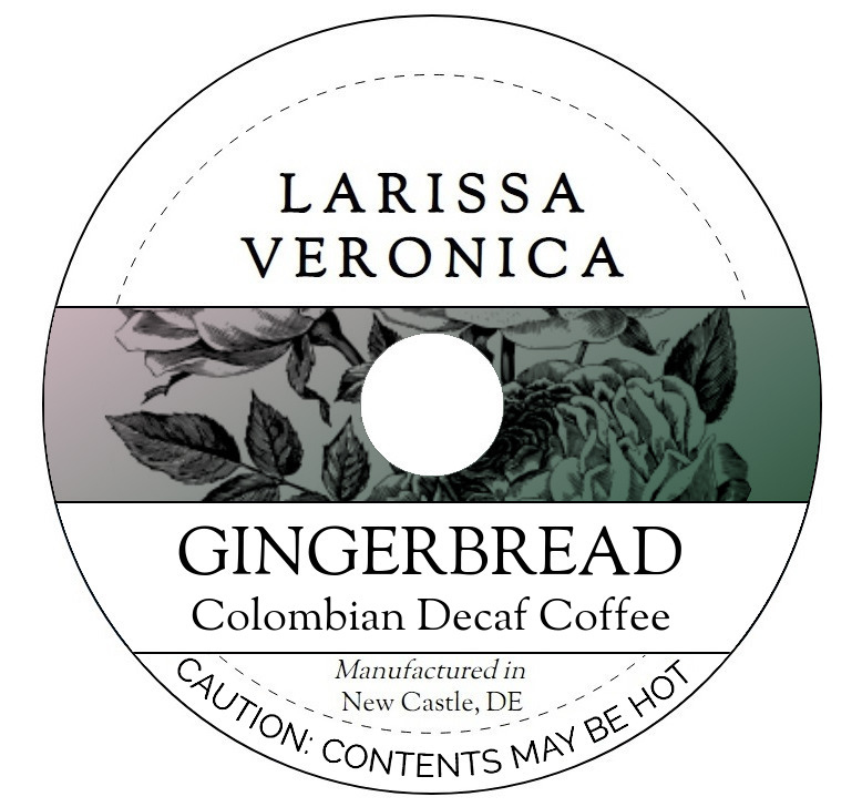 Gingerbread Colombian Decaf Coffee <BR>(Single Serve K-Cup Pods)