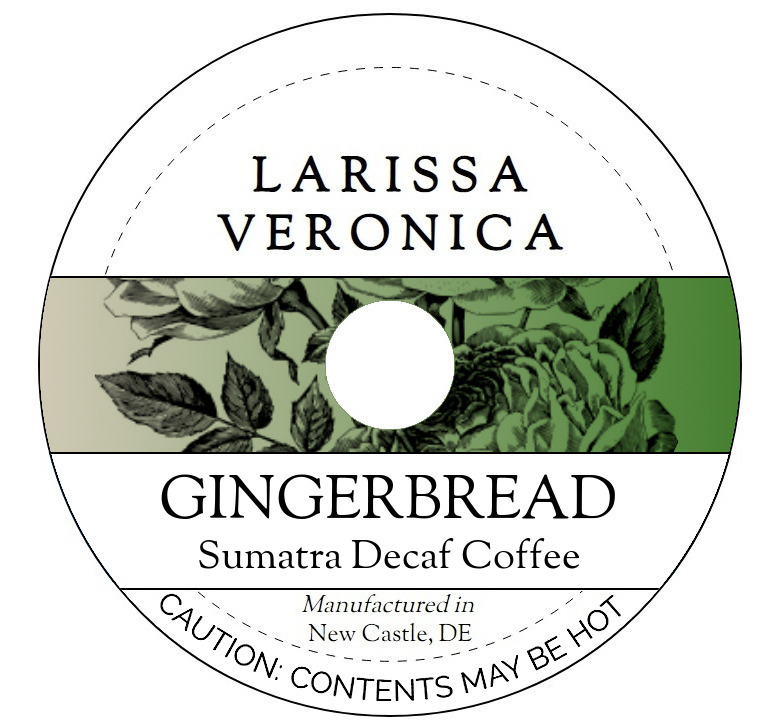 Gingerbread Sumatra Decaf Coffee <BR>(Single Serve K-Cup Pods)