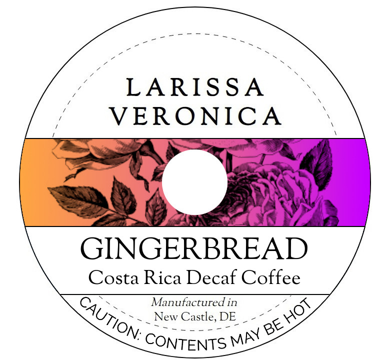 Gingerbread Costa Rica Decaf Coffee <BR>(Single Serve K-Cup Pods)