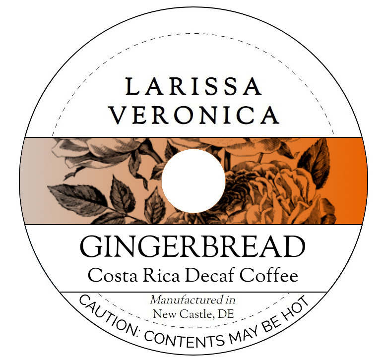 Gingerbread Costa Rica Decaf Coffee <BR>(Single Serve K-Cup Pods)