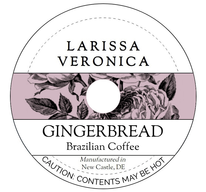 Gingerbread Brazilian Coffee <BR>(Single Serve K-Cup Pods)
