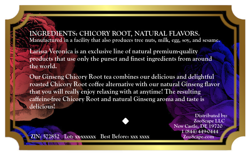 Ginseng Chicory Root Tea <BR>(Single Serve K-Cup Pods)