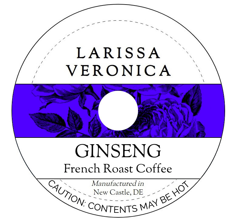 Ginseng French Roast Coffee <BR>(Single Serve K-Cup Pods)