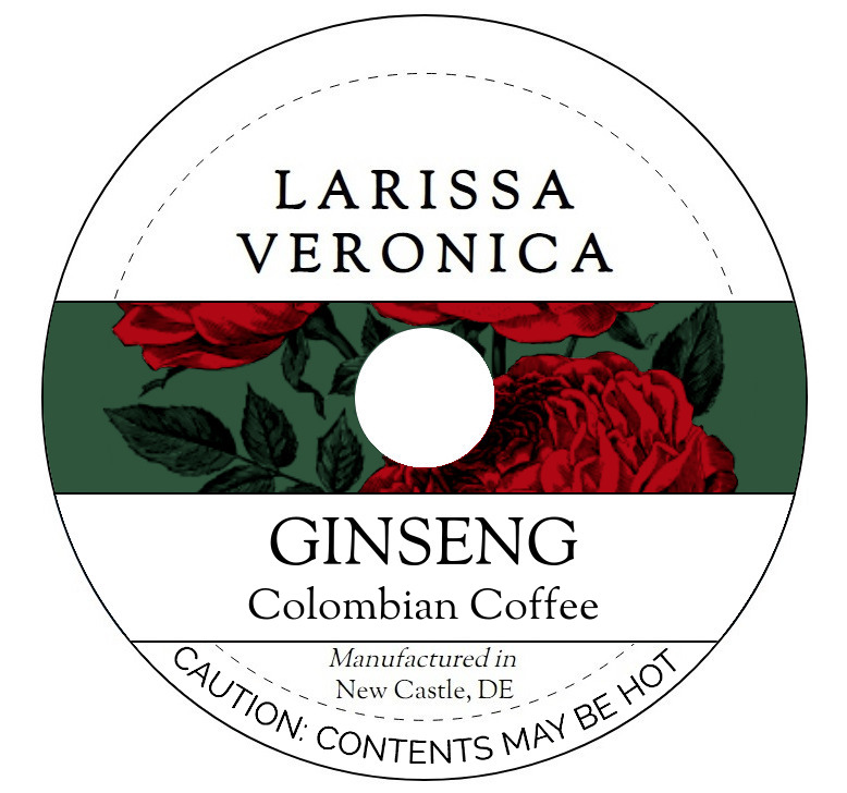Ginseng Colombian Coffee <BR>(Single Serve K-Cup Pods)