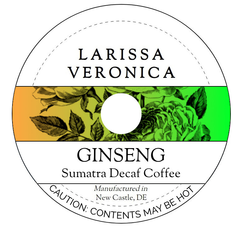 Ginseng Sumatra Decaf Coffee <BR>(Single Serve K-Cup Pods)