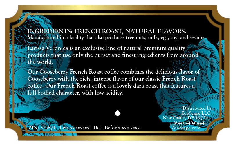 Gooseberry French Roast Coffee <BR>(Single Serve K-Cup Pods)