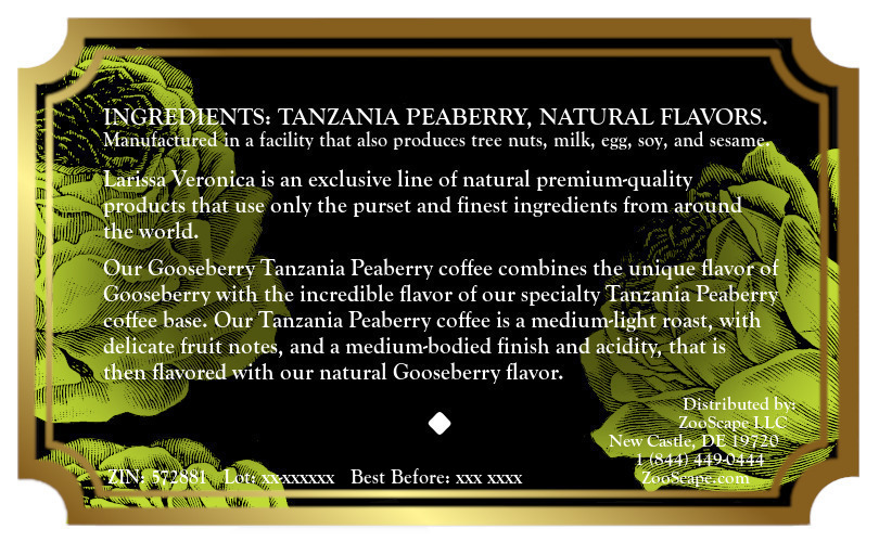 Gooseberry Tanzania Peaberry Coffee <BR>(Single Serve K-Cup Pods)