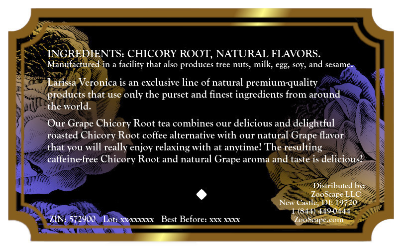 Grape Chicory Root Tea <BR>(Single Serve K-Cup Pods)