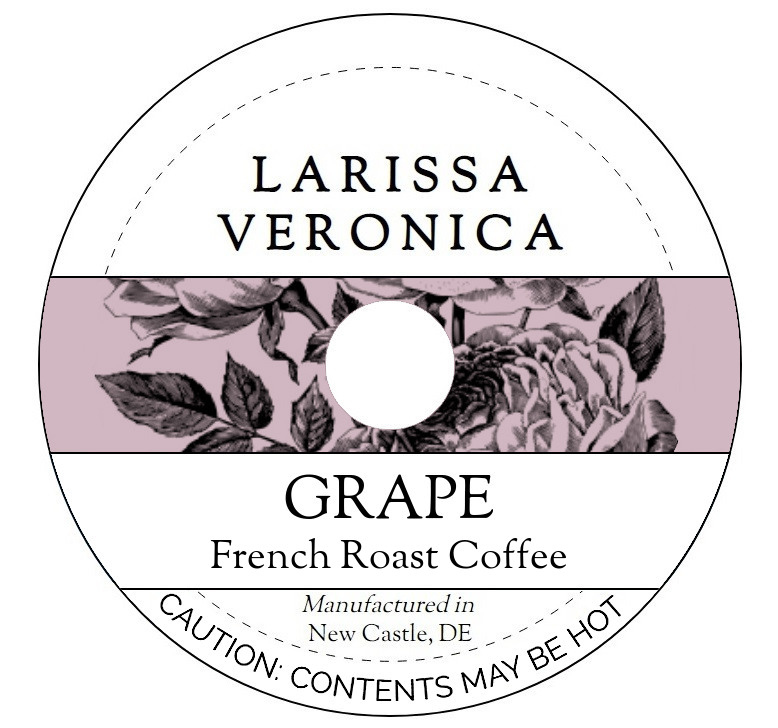 Grape French Roast Coffee <BR>(Single Serve K-Cup Pods)