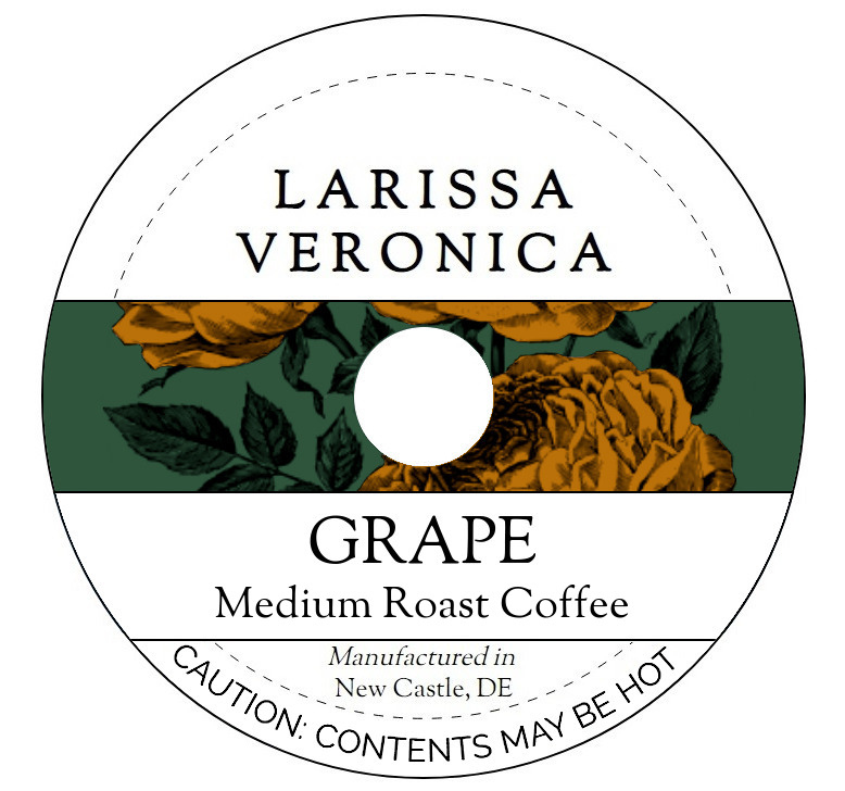Grape Medium Roast Coffee <BR>(Single Serve K-Cup Pods)