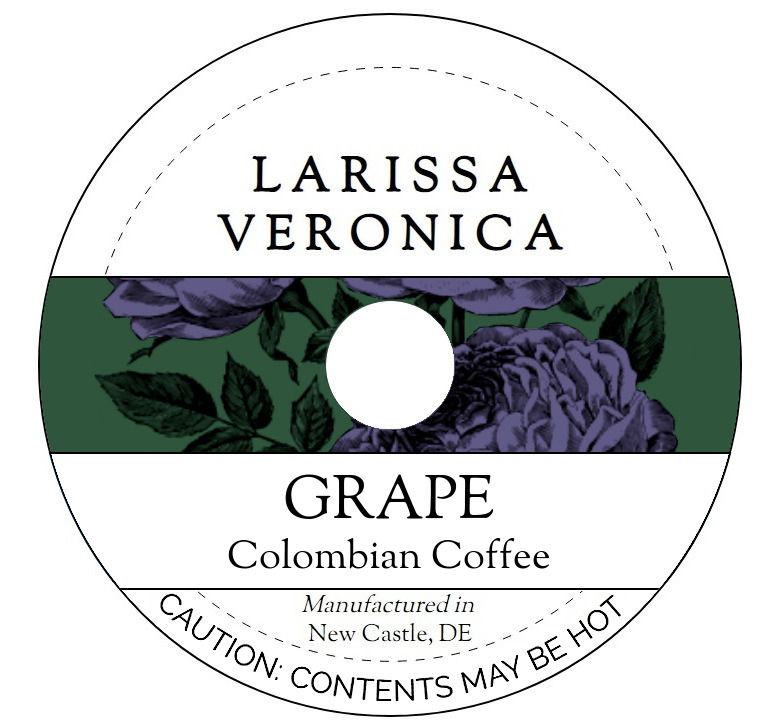 Grape Colombian Coffee <BR>(Single Serve K-Cup Pods)