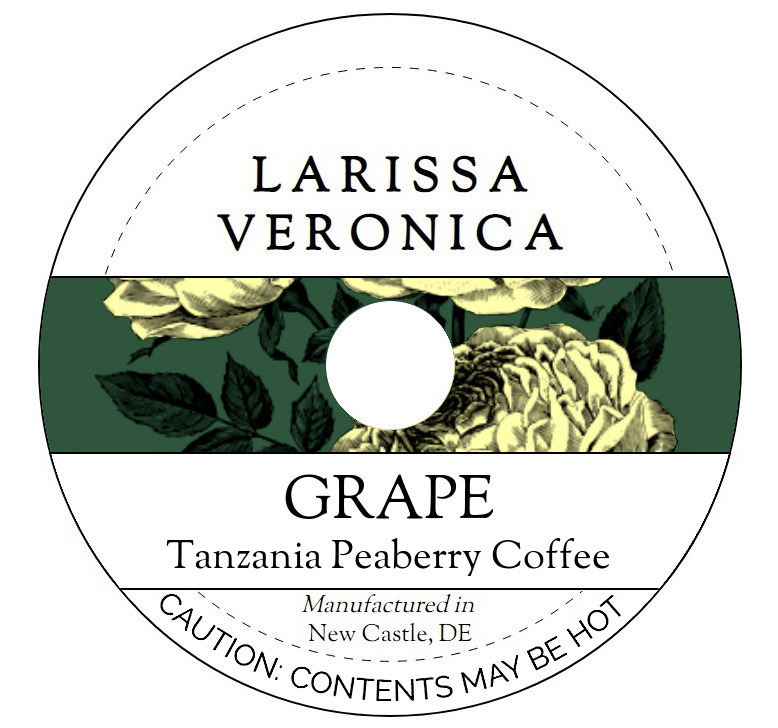 Grape Tanzania Peaberry Coffee <BR>(Single Serve K-Cup Pods)