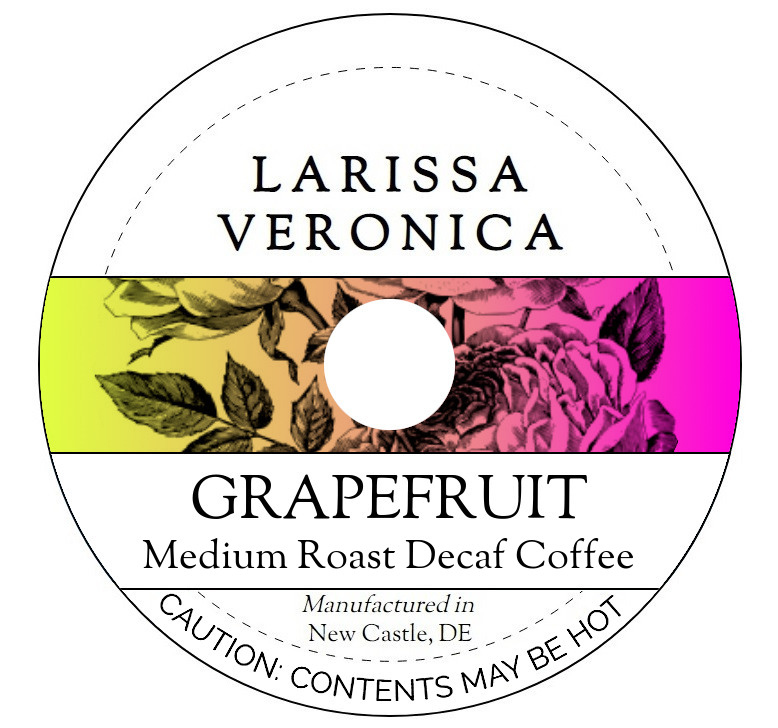 Grapefruit Medium Roast Decaf Coffee <BR>(Single Serve K-Cup Pods)