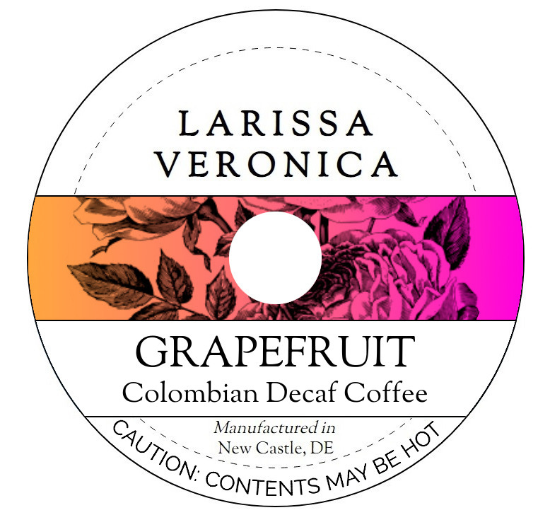 Grapefruit Colombian Decaf Coffee <BR>(Single Serve K-Cup Pods)