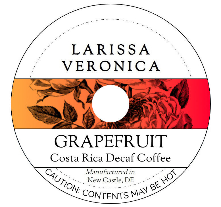 Grapefruit Costa Rica Decaf Coffee <BR>(Single Serve K-Cup Pods)