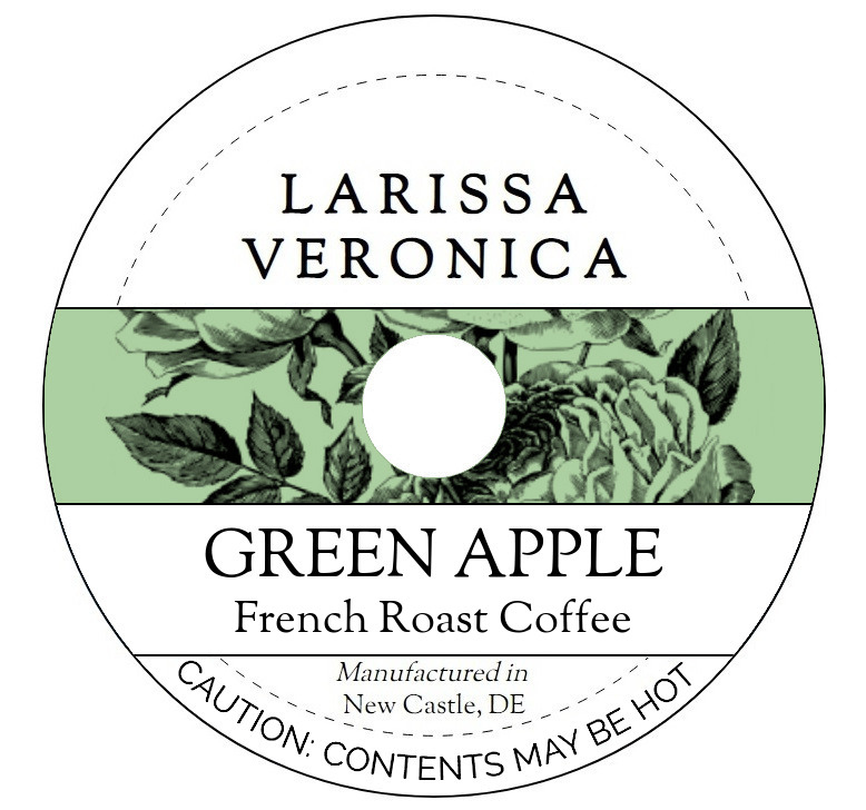 Green Apple French Roast Coffee <BR>(Single Serve K-Cup Pods)