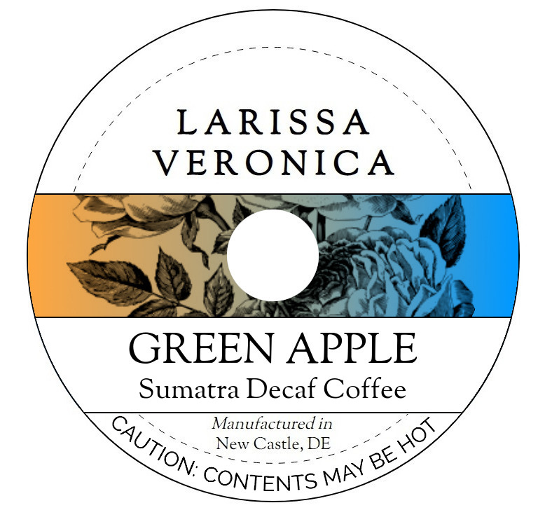 Green Apple Sumatra Decaf Coffee <BR>(Single Serve K-Cup Pods)