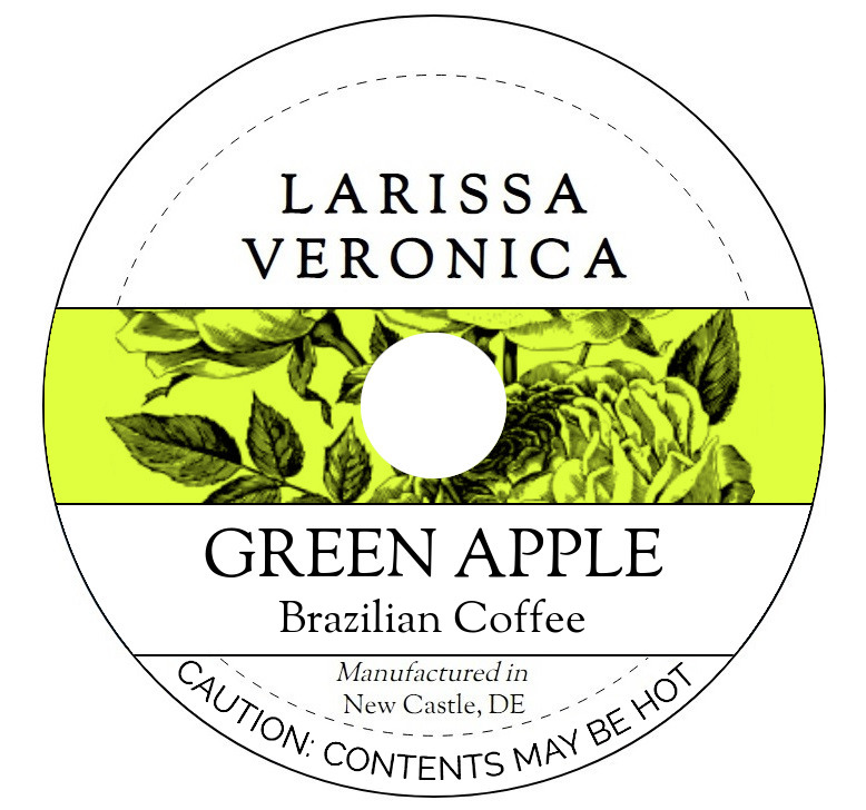 Green Apple Brazilian Coffee <BR>(Single Serve K-Cup Pods)