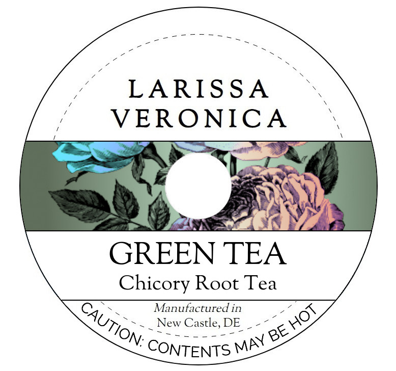Green Tea Chicory Root Tea <BR>(Single Serve K-Cup Pods)