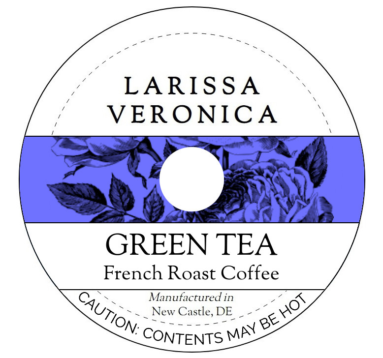 Green Tea French Roast Coffee <BR>(Single Serve K-Cup Pods)