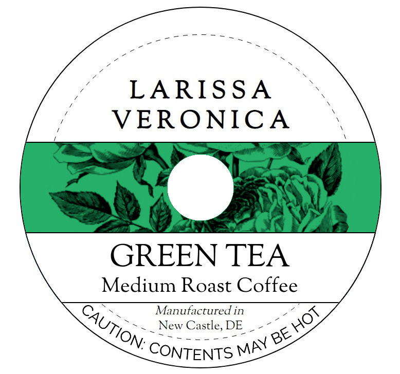 Green Tea Medium Roast Coffee <BR>(Single Serve K-Cup Pods)