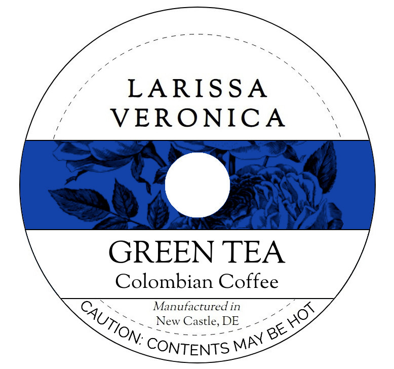 Green Tea Colombian Coffee <BR>(Single Serve K-Cup Pods)