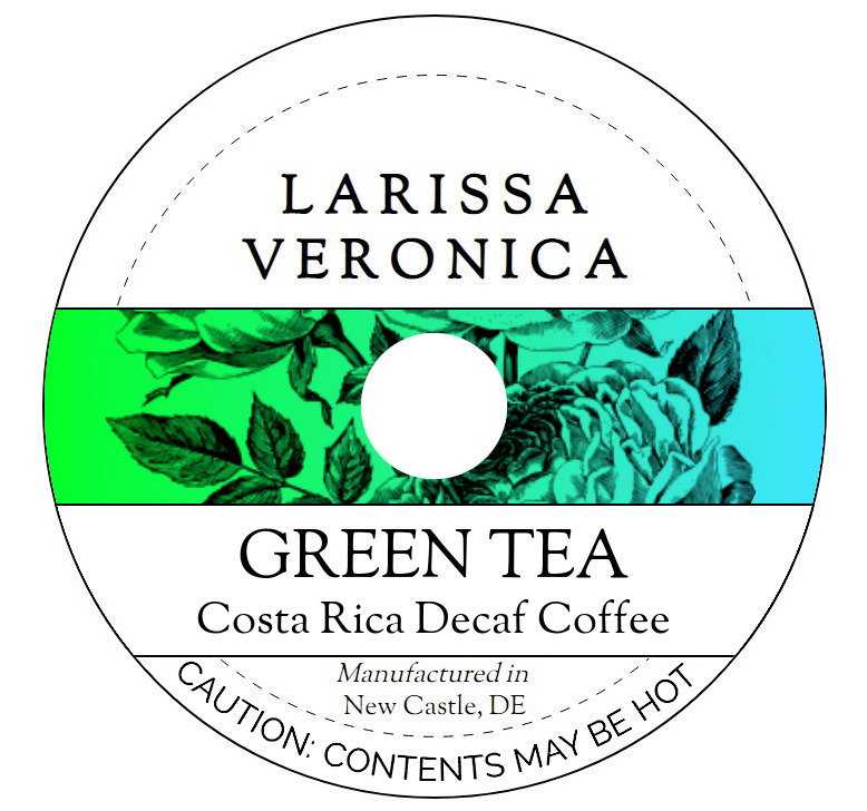 Green Tea Costa Rica Decaf Coffee <BR>(Single Serve K-Cup Pods)