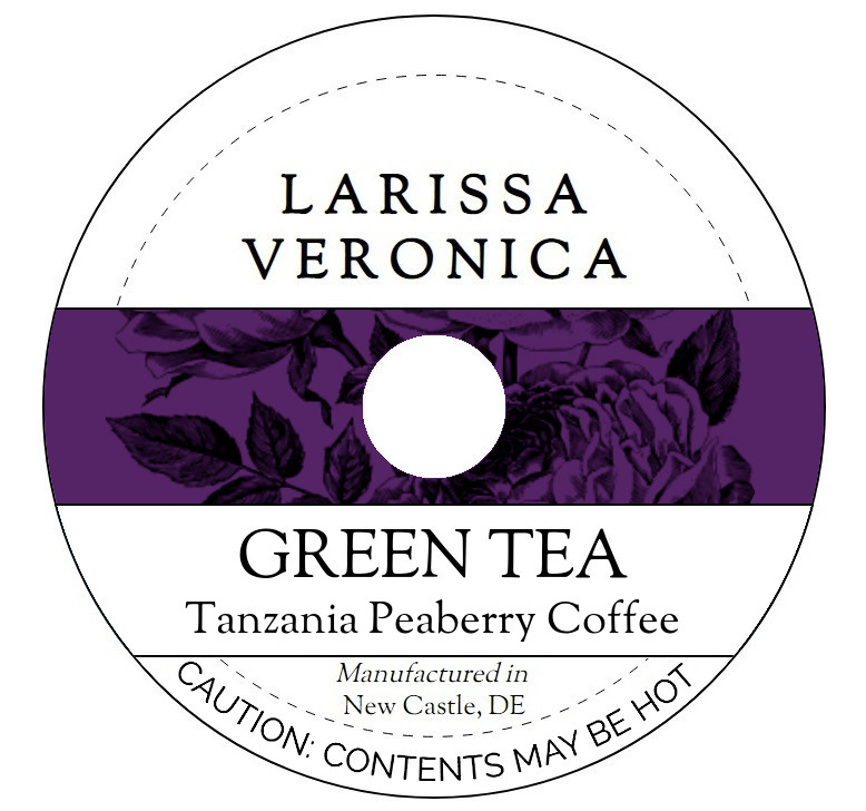 Green Tea Tanzania Peaberry Coffee <BR>(Single Serve K-Cup Pods)