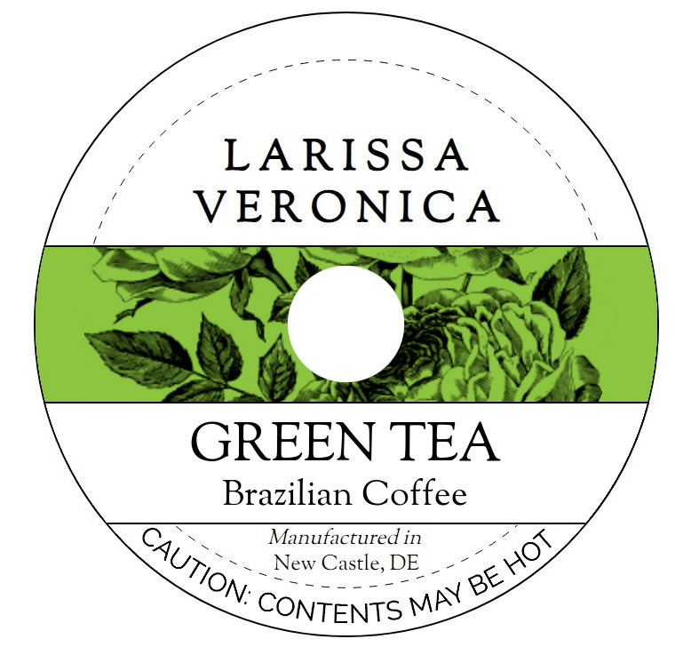 Green Tea Brazilian Coffee <BR>(Single Serve K-Cup Pods)