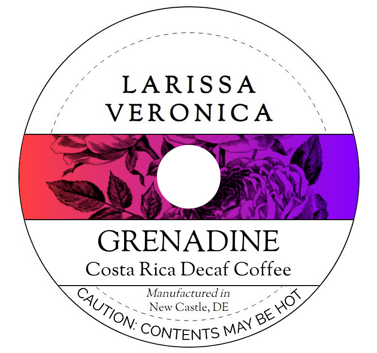 Grenadine Costa Rica Decaf Coffee <BR>(Single Serve K-Cup Pods)