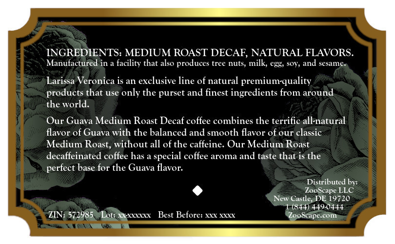 Guava Medium Roast Decaf Coffee <BR>(Single Serve K-Cup Pods)