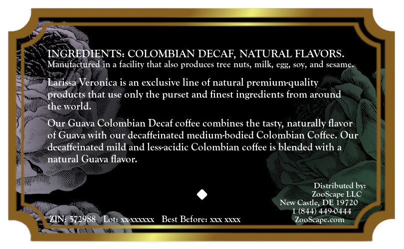 Guava Colombian Decaf Coffee <BR>(Single Serve K-Cup Pods)