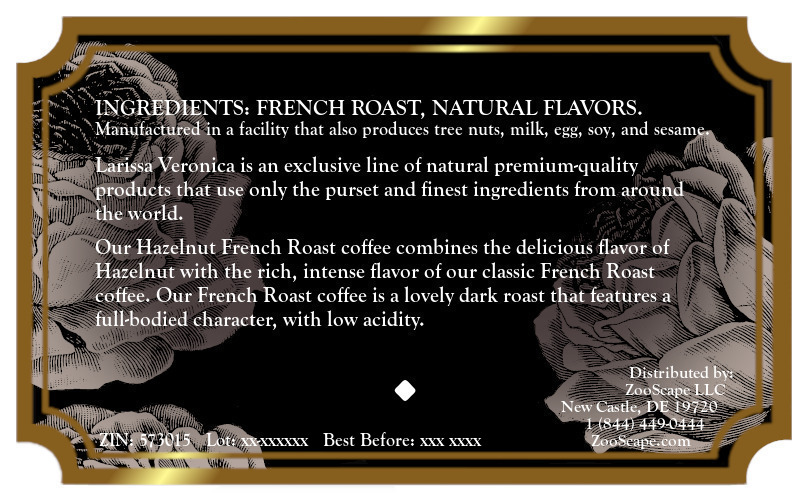 Hazelnut French Roast Coffee <BR>(Single Serve K-Cup Pods)