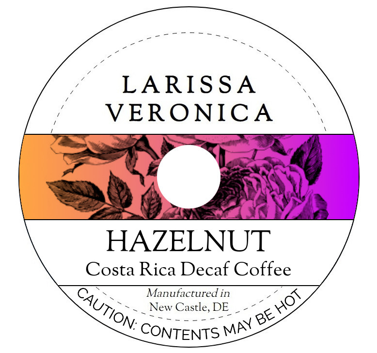 Hazelnut Costa Rica Decaf Coffee <BR>(Single Serve K-Cup Pods)