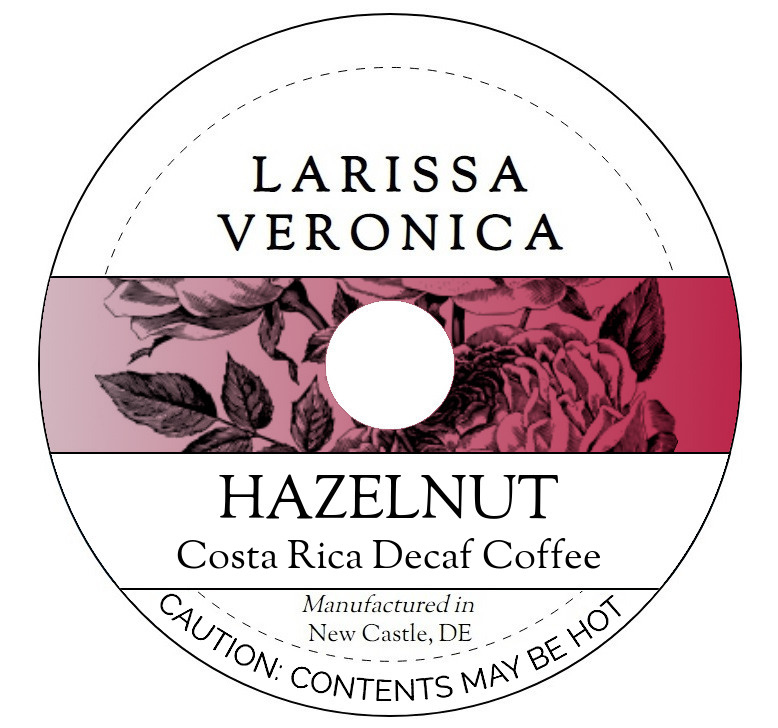 Hazelnut Costa Rica Decaf Coffee <BR>(Single Serve K-Cup Pods)