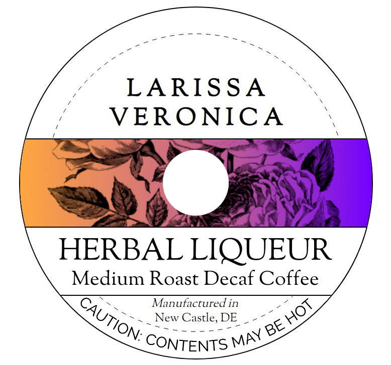 Herbal Liqueur Medium Roast Decaf Coffee <BR>(Single Serve K-Cup Pods)