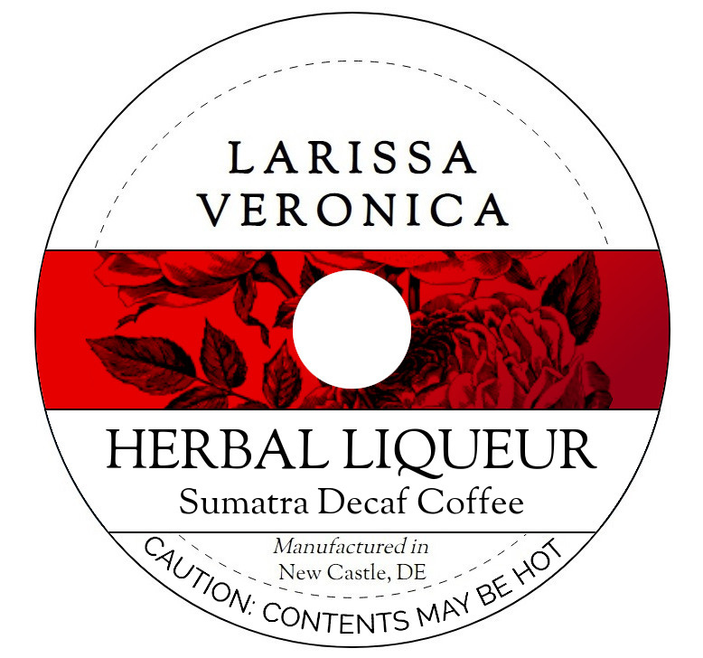 Herbal Liqueur Sumatra Decaf Coffee <BR>(Single Serve K-Cup Pods)